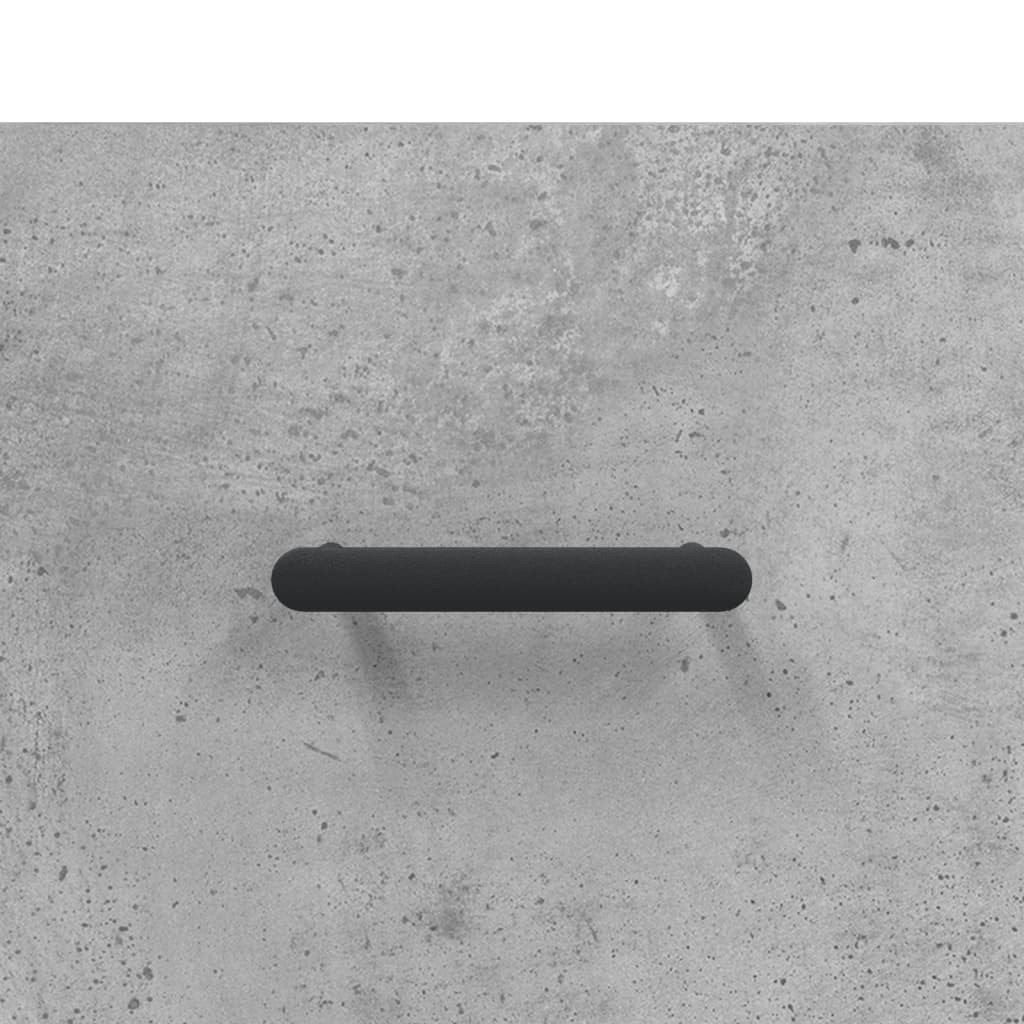 vidaXL Nachttisch Betongrau 40x40x66 cm Holzwerkstoff