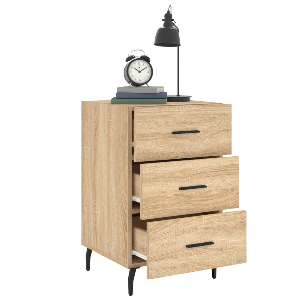 vidaXL Nachttisch Sonoma-Eiche 40x40x66 cm Holzwerkstoff