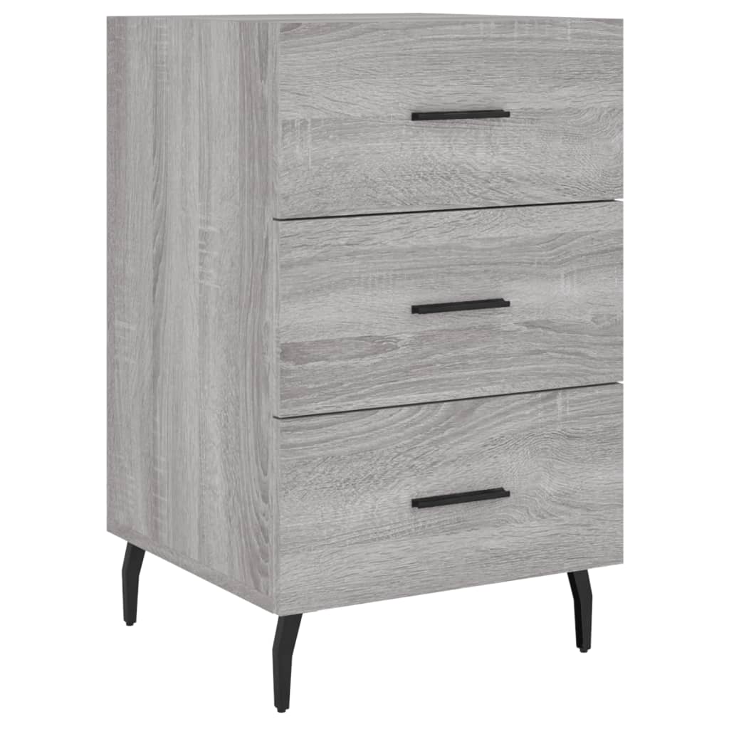 vidaXL Nachttisch Grau Sonoma 40x40x66 cm Holzwerkstoff