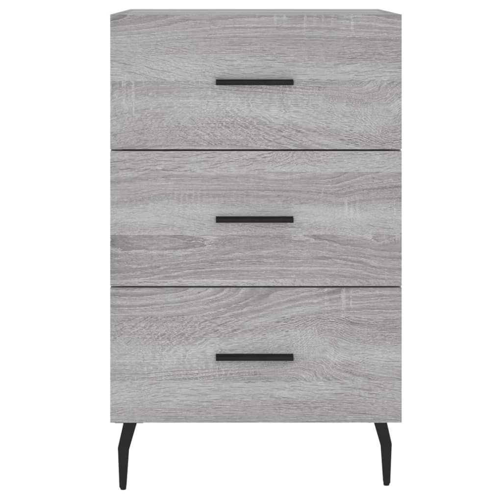 vidaXL Nachttisch Grau Sonoma 40x40x66 cm Holzwerkstoff