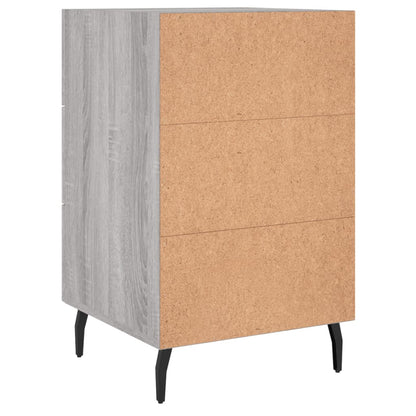 vidaXL Nachttisch Grau Sonoma 40x40x66 cm Holzwerkstoff