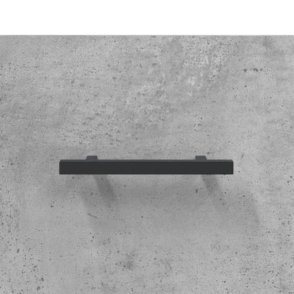 vidaXL Nachttisch Betongrau 40x40x66 cm Holzwerkstoff