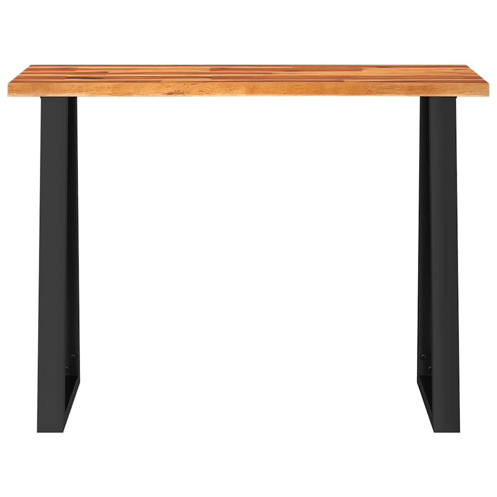 vidaXL Table console avec bord irrégulier 110x35x80 cm Bois d'acacia massif