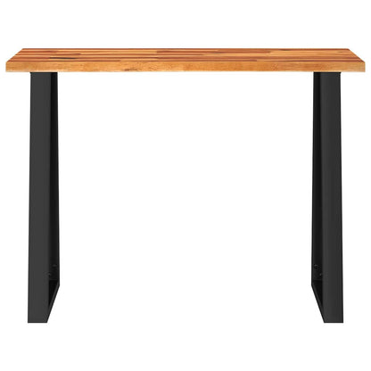 vidaXL Table console avec bord irrégulier 110x35x80 cm Bois d'acacia massif