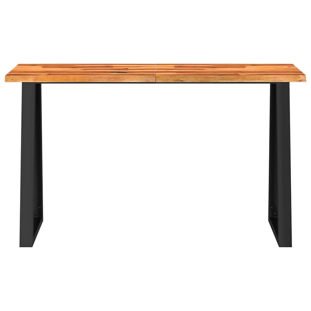 vidaXL Console en bois d'acacia massif bord vif 140x40x80 cm