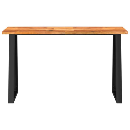 vidaXL Console en bois d'acacia massif bord vif 140x40x80 cm