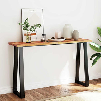 vidaXL Console en bois d'acacia massif bord vif 140x40x80 cm