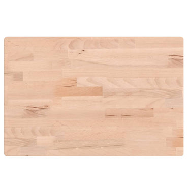 vidaXL Tischplatte 60x40x1,5 cm Rechteckig Massivholz Buche