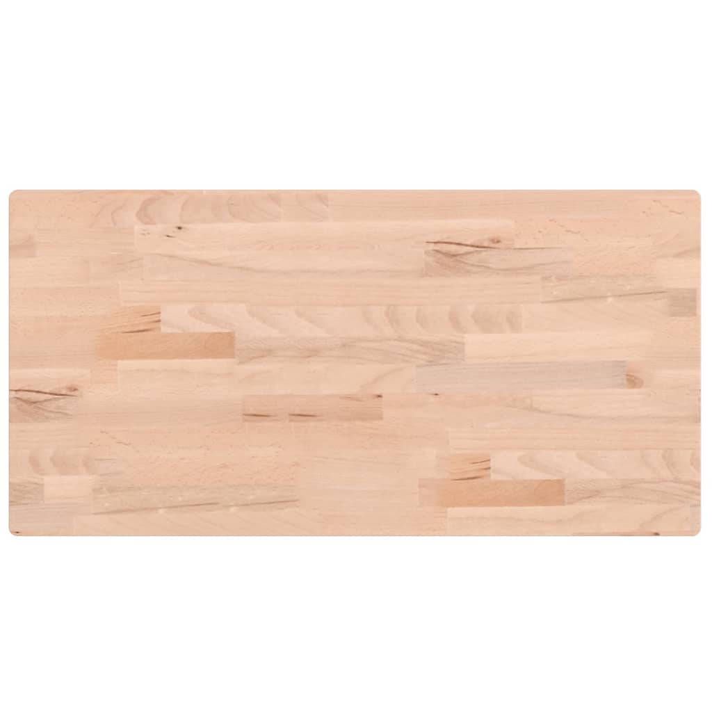 vidaXL Tischplatte 80x40x2,5 cm Rechteckig Massivholz Buche