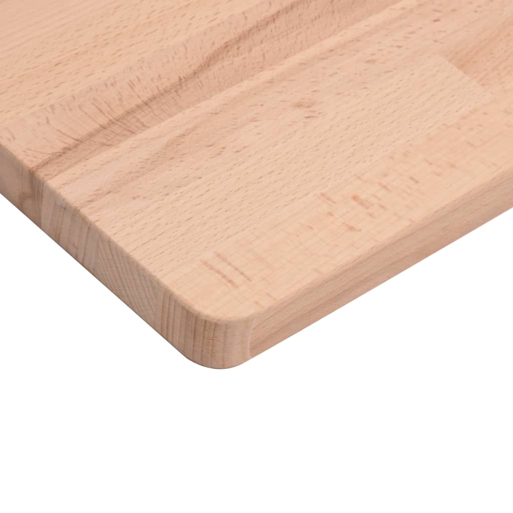 vidaXL Tischplatte 80x40x2,5 cm Rechteckig Massivholz Buche