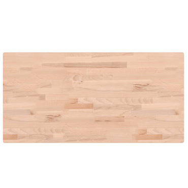 vidaXL Tischplatte 100x50x4 cm Rechteckig Massivholz Buche