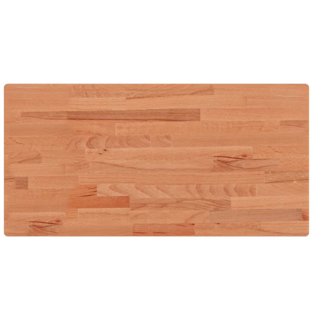 vidaXL Tischplatte 100x50x1,5 cm Rechteckig Massivholz Buche