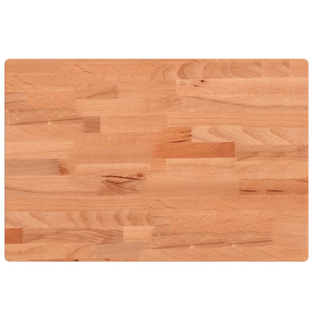 vidaXL Tischplatte 80x40x4 cm Rechteckig Massivholz Buche