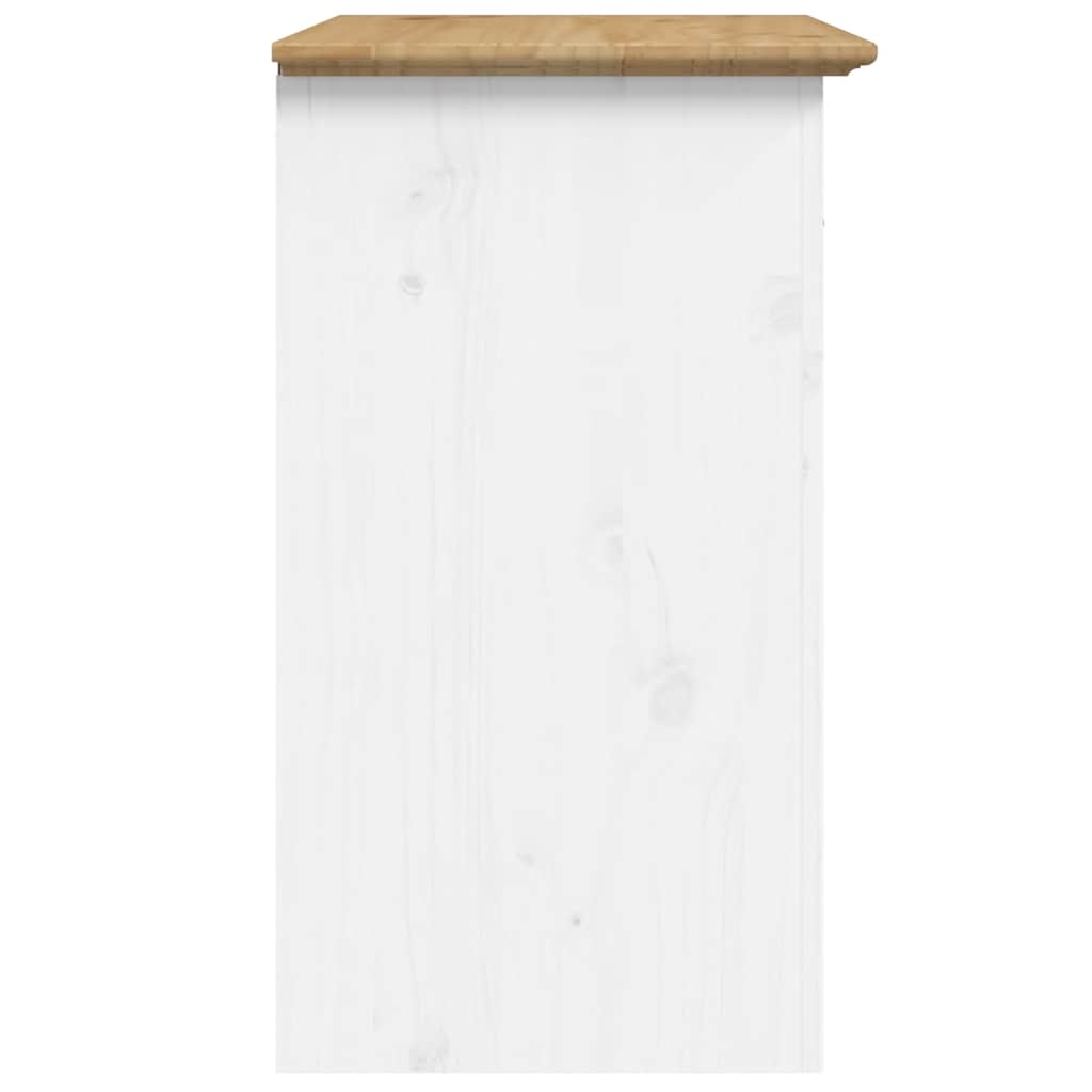 vidaXL Nachttisch BODO Braun 53x38,5x67 cm Massivholz Kiefer