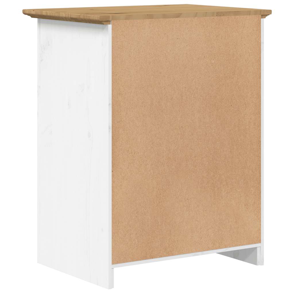 vidaXL Nachttisch BODO Braun 53x38,5x67 cm Massivholz Kiefer