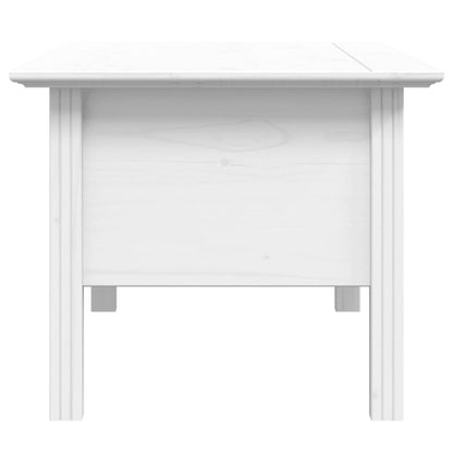 vidaXL Couchtisch BODO Weiß 100x55x46 cm Massivholz Kiefer