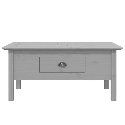 vidaXL Table basse BODO gris 100x55x46 cm en bois de pin massif