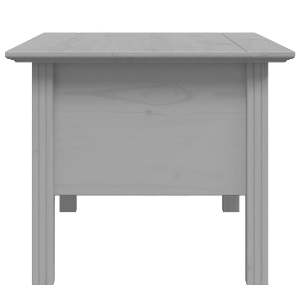 vidaXL Table basse BODO gris 100x55x46 cm en bois de pin massif