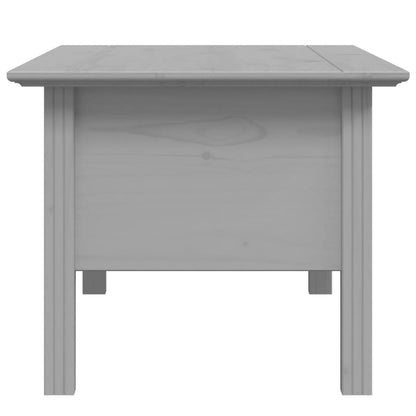 vidaXL Table basse BODO gris 100x55x46 cm en bois de pin massif
