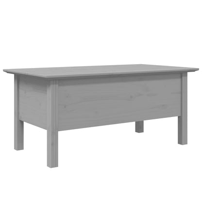 vidaXL Table basse BODO gris 100x55x46 cm en bois de pin massif