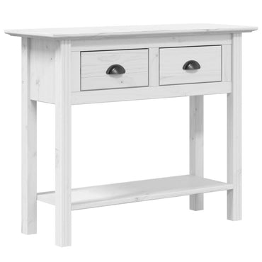 vidaXL Console BODO Blanc 91x35x74 cm Bois de pin massif