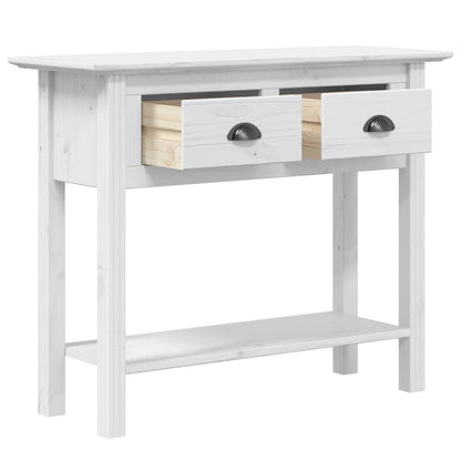 vidaXL Console BODO Blanc 91x35x74 cm Bois de pin massif