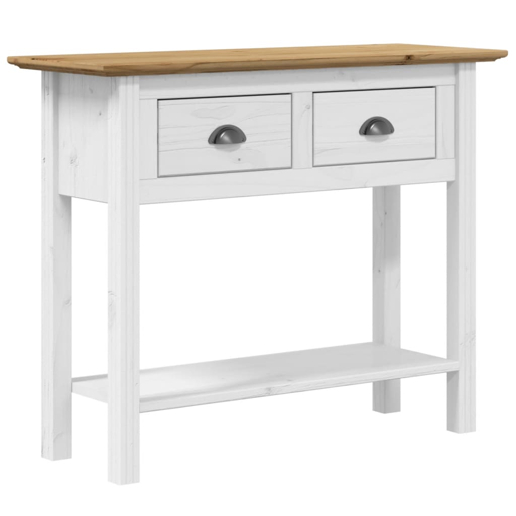 vidaXL Table console BODO marron 91x35x74 cm en pin massif