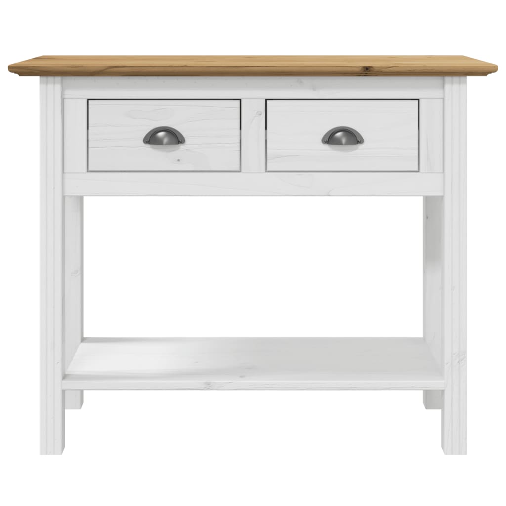 vidaXL Table console BODO marron 91x35x74 cm en pin massif