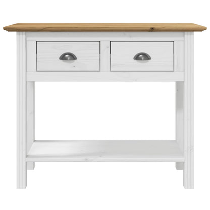 vidaXL Table console BODO marron 91x35x74 cm en pin massif