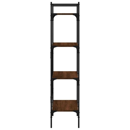 vidaXL Bücherregal 4 Fächer Braun Eiche 56x31,5x138,5 cm Holzwerkstoff