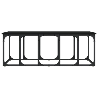 vidaXL Table basse noire 100x50x35,5 cm Bois d'ingénierie