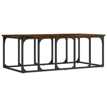vidaXL Couchtisch Räuchereiche 100x50x35,5 cm Holzwerkstoff