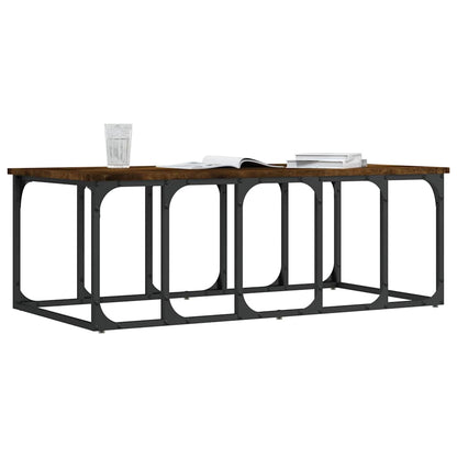 vidaXL Couchtisch Räuchereiche 100x50x35,5 cm Holzwerkstoff