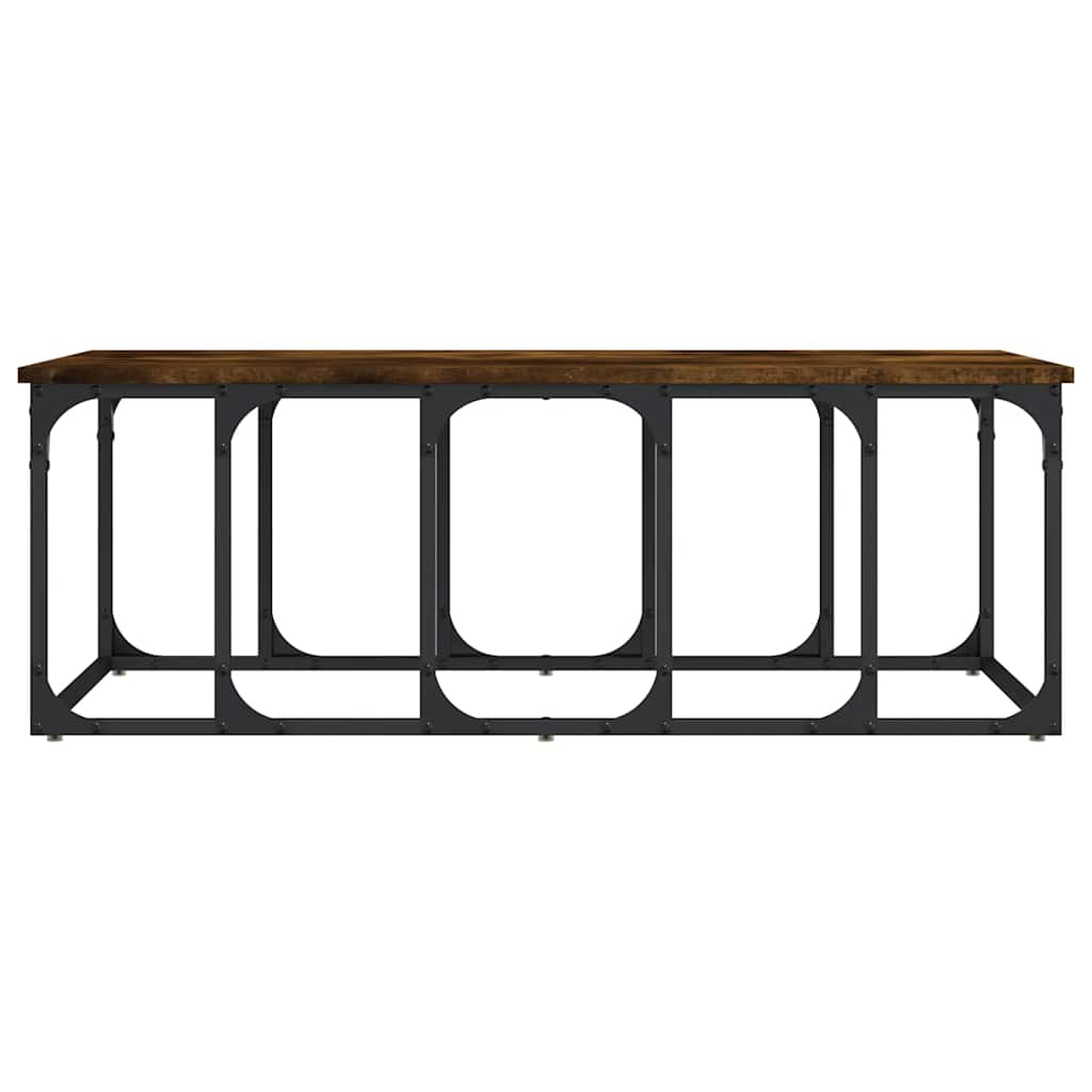 vidaXL Couchtisch Räuchereiche 100x50x35,5 cm Holzwerkstoff