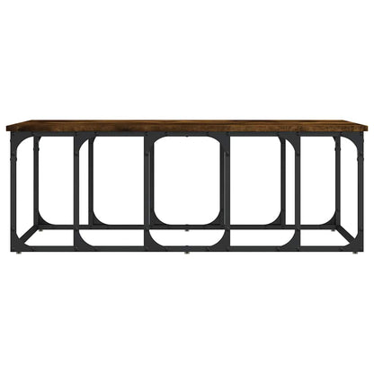 vidaXL Couchtisch Räuchereiche 100x50x35,5 cm Holzwerkstoff