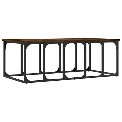 vidaXL Couchtisch Räuchereiche 100x50x35,5 cm Holzwerkstoff