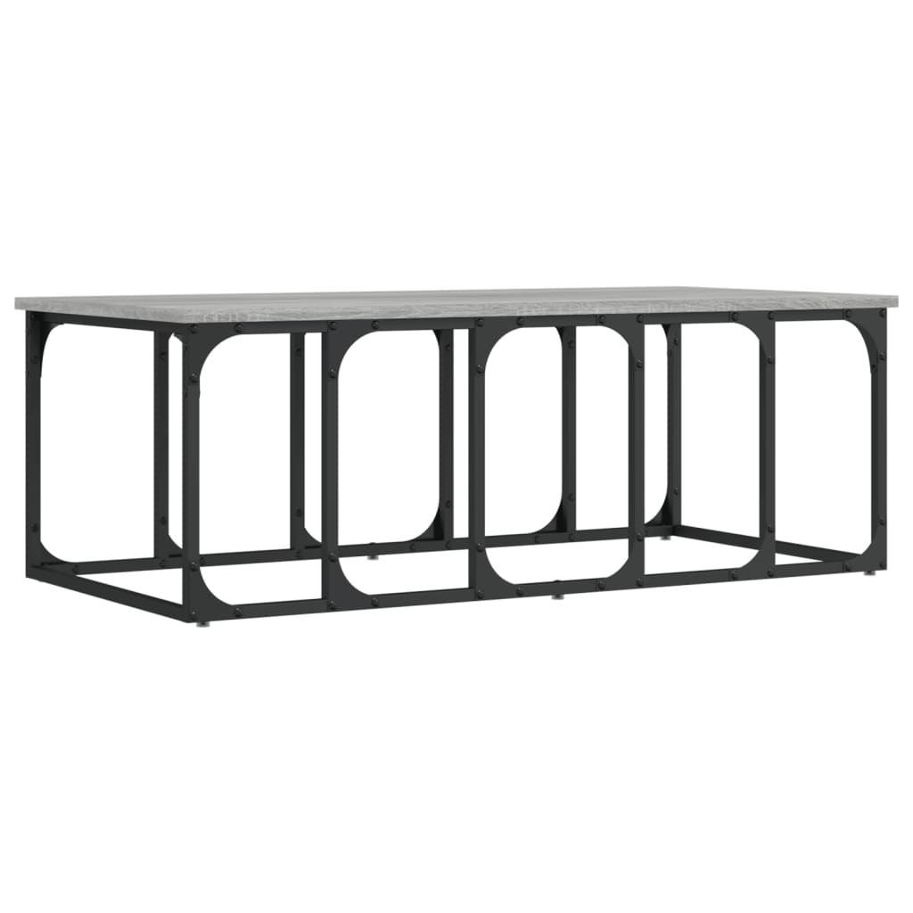 vidaXL Couchtisch Grau Sonoma 100x50x35,5 cm Holzwerkstoff