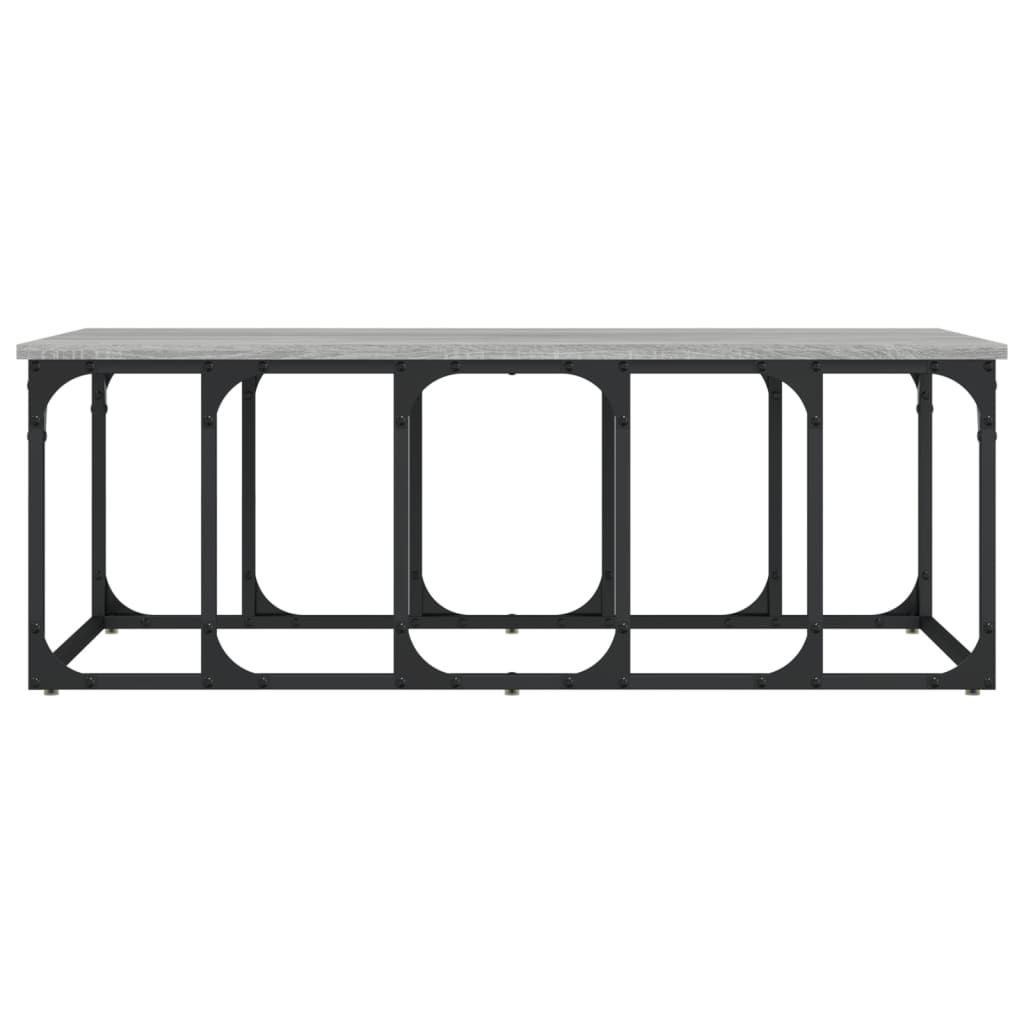 vidaXL Couchtisch Grau Sonoma 100x50x35,5 cm Holzwerkstoff