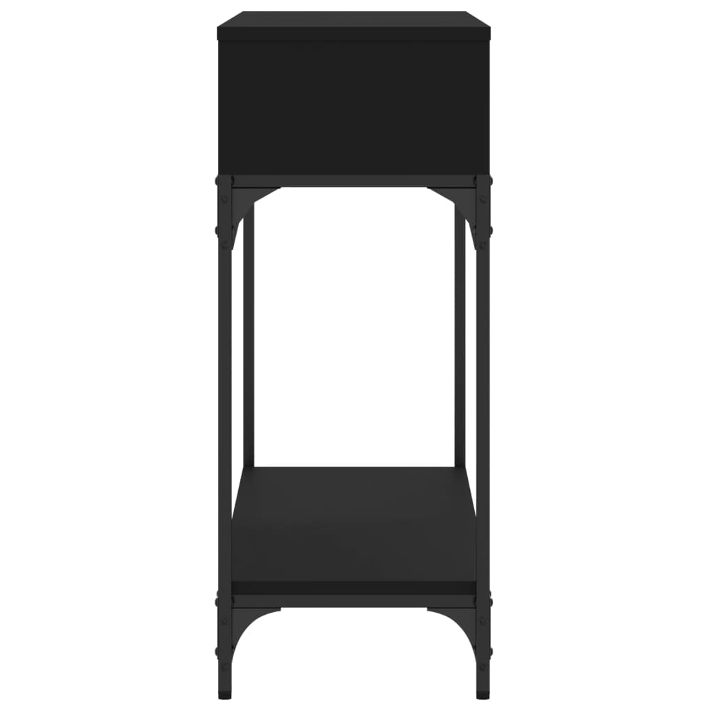 vidaXL Konsolentisch Schwarz 100x30,5x75 cm Holzwerkstoff
