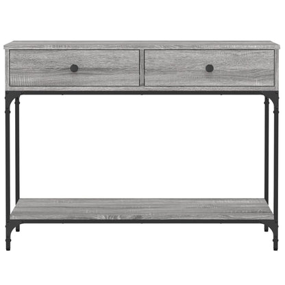 vidaXL Konsolentisch Grau Sonoma 100x34,5x75 cm Holzwerkstoff