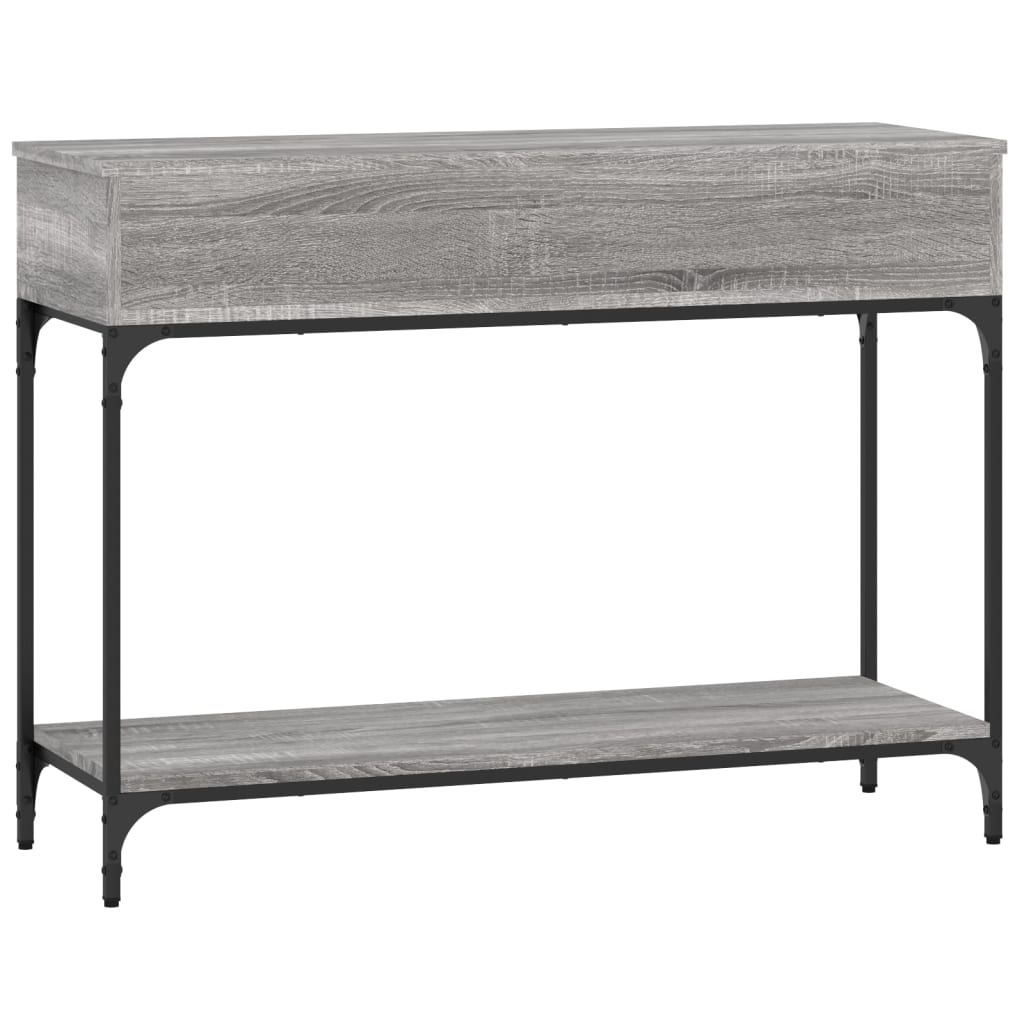 vidaXL Konsolentisch Grau Sonoma 100x34,5x75 cm Holzwerkstoff