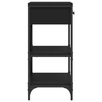 vidaXL Konsolentisch Schwarz 75x34,5x75 cm Holzwerkstoff