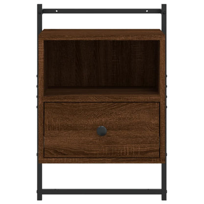 vidaXL Wand-Nachttisch Braun Eiche 40x30x61 cm Holzwerkstoff