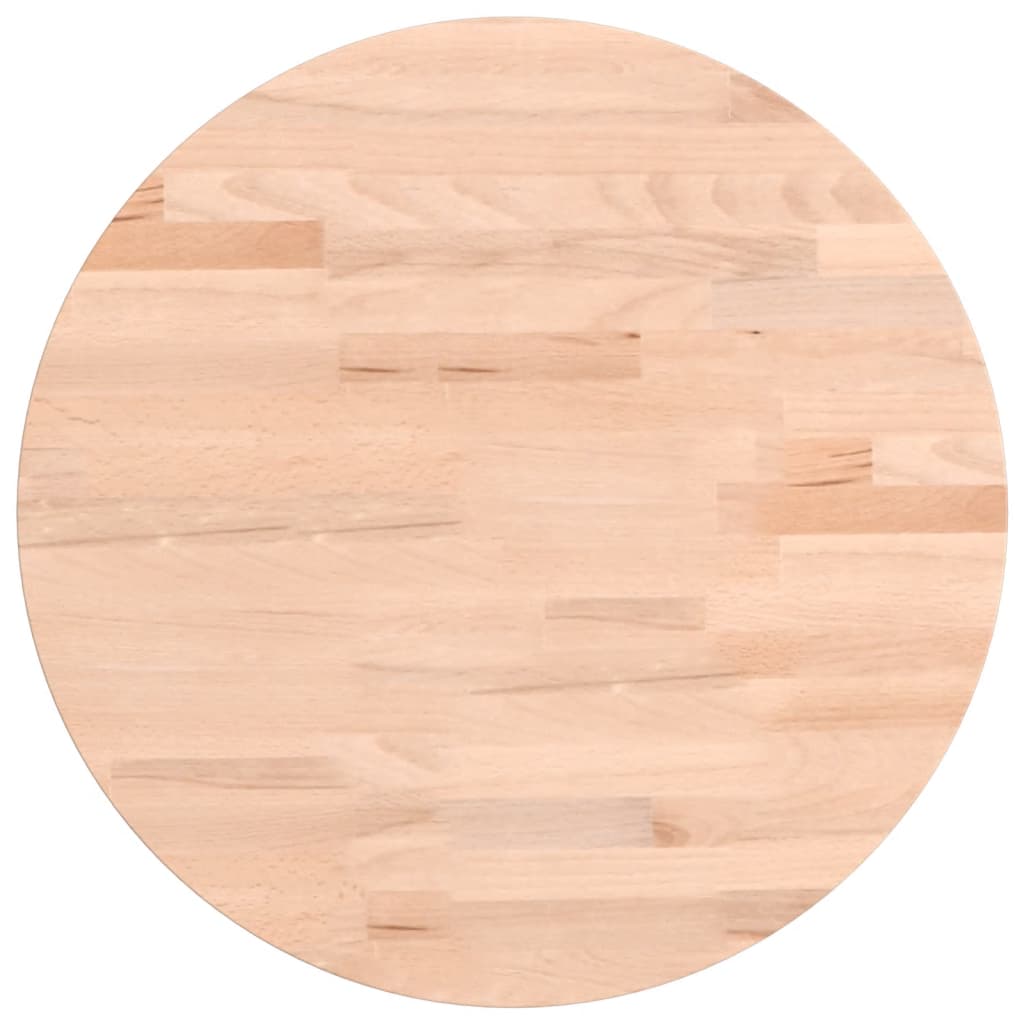 vidaXL Tischplatte Ø40x1,5 cm Rund Massivholz Buche