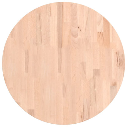 vidaXL Tischplatte Ø60x1,5 cm Rund Massivholz Buche