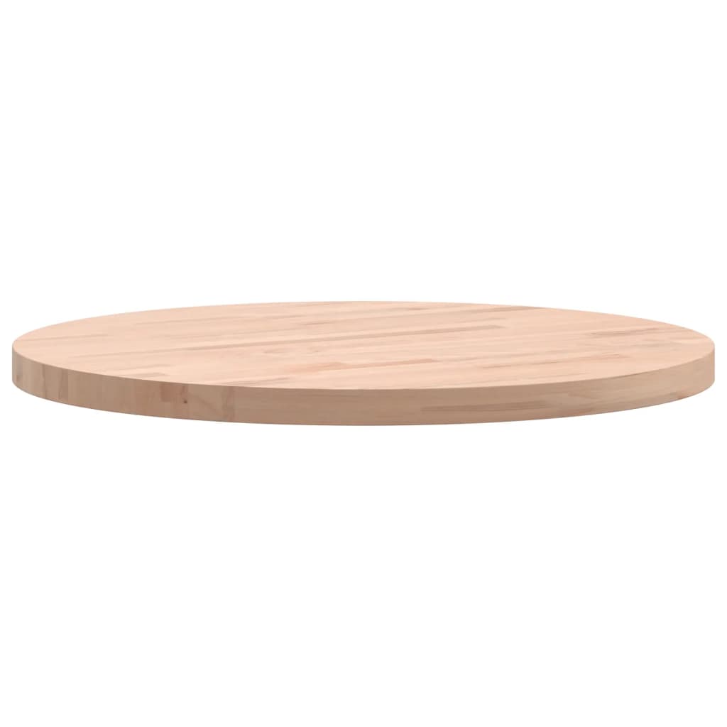 vidaXL Tischplatte Ø50x2,5 cm Rund Massivholz Buche