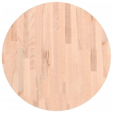 vidaXL Tischplatte Ø60x2,5 cm Rund Massivholz Buche