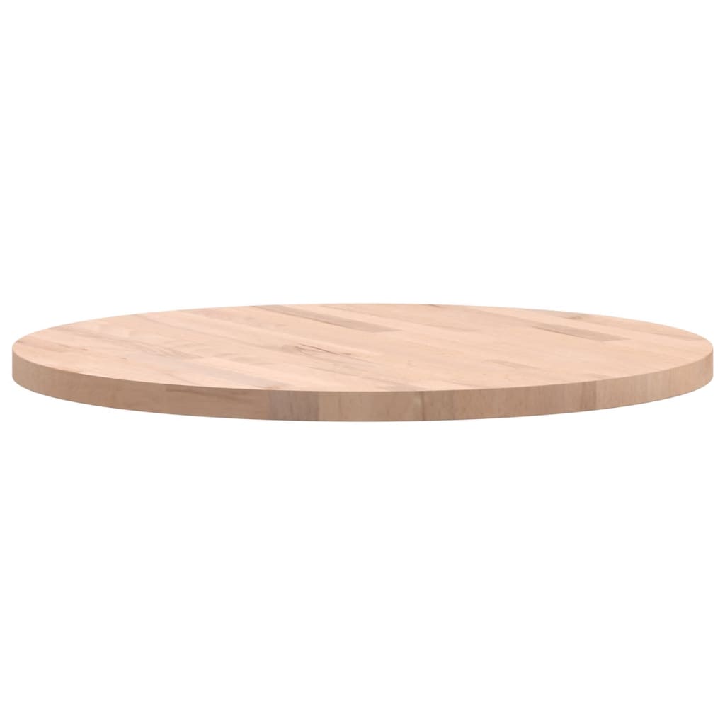 vidaXL Plateau de table rond Ø60x2,5 cm en bois de hêtre massif