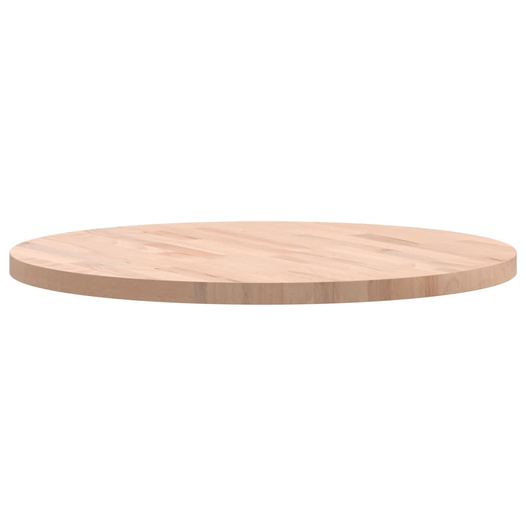 vidaXL Plateau de table rond Ø60x2,5 cm en bois de hêtre massif