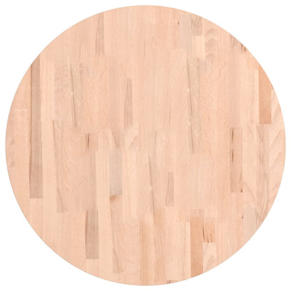 vidaXL Tischplatte Ø70x2,5 cm Rund Massivholz Buche